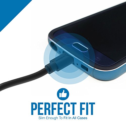 Sabrent USB-Kabel [6-packung] 22 AWG Premium-Micro-USB-Kabel (X3-0.90Meter + X3-0.60Meter) USB 2.0 Hochgeschwindigkeits A Stecker an Micro-B Sync und aufladen Kabel [Schwarz] (CB-U631) - 6