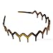 Bling Online Zig Zag Tortoise Shell Effect Sharks Tooth Hair Band Headband.