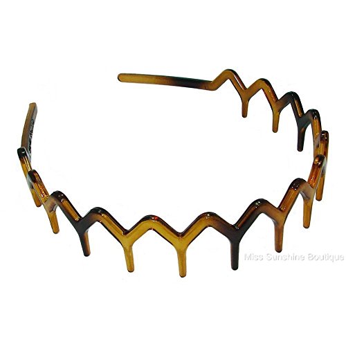 Bling Online Zig Zag Tortoise Shell Effect Sharks Tooth Hair Band Headband.