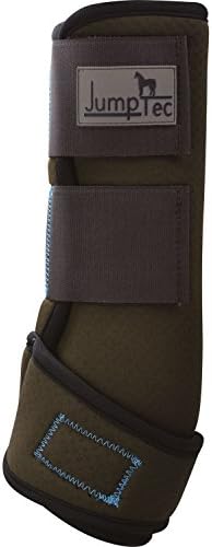 Ekkia Jumptec Air Brush Closed Tendon Neoprene Horse Boots, - BROWN, Medium