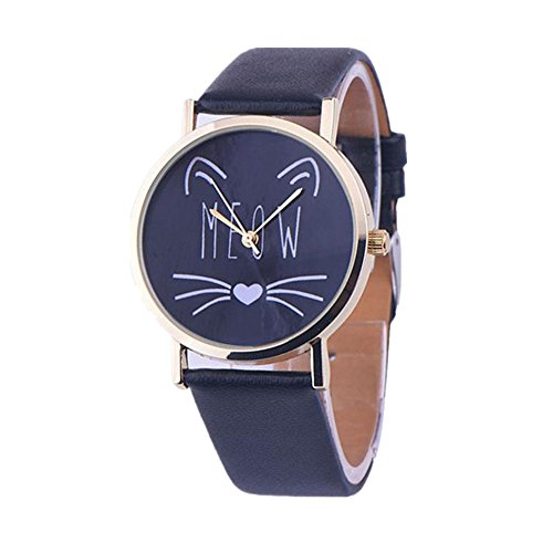 Sunnywill Neue Mode Leder Band Analog Quarz Vogue Armbanduhren fr Frauen Mdchen Damen