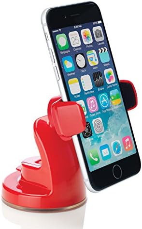 OSOMount SMART NFC Mount Universal in Car Holder for iPhone 6/ 6 Plus / 5s /5c /4/4s Samsung Galaxy S6/ S5 /S4 /S3 / Note 4/3 & Other Smartphones - Red