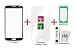 Produktbild iTG® PREMIUM Displayglas Reparatur-Set für Samsung Galaxy Note 2 in Schwarz (Jet Black) - Oleophobic Front Display Glas für N7100 N7105 LTE mit Tempered Glass Displayschutz, Vorgeschnittene 3M Klebefolie und iTG® Werkzeug-Set
