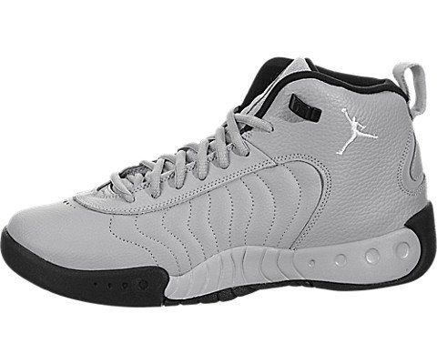 Jordan Nike Kids Jumpman Pro BG Wolf Grey/White/Black/White Basketball Shoe 5 Kids US