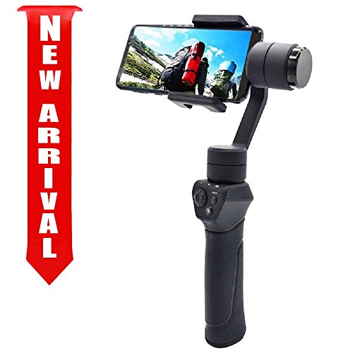 Ambertech Stabilizzatore Palmare Handheld a 3 Assi per varietà di Smartphone (Nero)