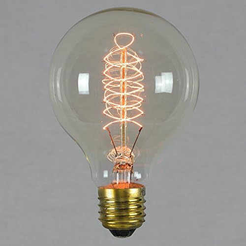 Vintage Edison Light Bulb 60w - Spiral Globe 80mm E27 ES Dimmable - The Retro Boutique ®