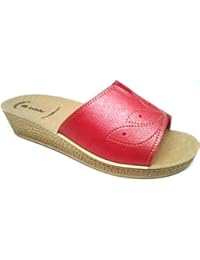 INBLU - Zapatillas de estar por casa para mujer rojo CORAL 39