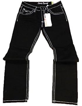 CAMP DAVID HERREN JEANS BLACK USED DENIM CD REGULAR 999-5049 FIT BOOTCUT LOW WAIST NICOLAS W31 W32