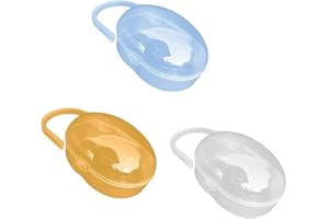 Gcroet Boîtier de Sucette Babe Baby Dustroproping Pacificier Box, Soother Shield Case Baby Supplies 3PCS Pacificier, boîte de Rangement de Sucette, boîtier de Porte-Avions, Soother Box, Supplies