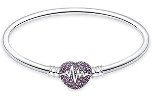LNQOBU Pulsera de Mujer plata 925 de ley con cierre a Presión Joyería Pulsera,Pulsera Mariposa con Zirconia 5A,Los Mejores Regalos para Chicas