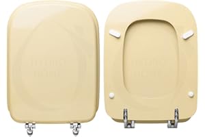 HYDRO HOME Copriwater compatibile con Ideal Standard Conca MDF ECO con CERNIERE INCLINATE, legno verniciato by HYDRO HOME (CHAMPAGNE)