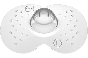 MAM amningsmössa Storlek 2, dubbelpack, bröstmössa för skydd vid amning, transparent, 23mm
