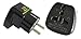 Produktbild FiveSeasonStuff 1 x Reisestecker / Travel Plug / Adapter Plug Universal / Schutzkontakt Reiseadapter auf DE und für die EU (Großbritannien, Irland, Hong Kong, Singapur, Saudi-Arabien, usw) Type F (Schwarz)