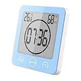 ★. La función de temporizador hace que este reloj sea más útil: simplemente presione "10" o "1" para agregar minutos, o "Borrar" para eliminar el tiempo restante. Cuando se acabe el tiempo, escuchará un "bip". Se detendrá cuando presione "Borrar". ❤
