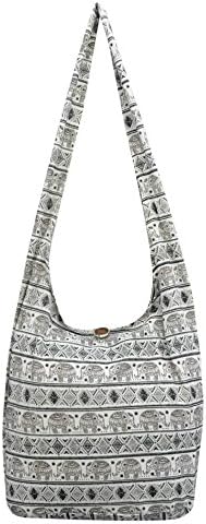 Wilai GmbH Shoulder bag 100% cotton, solid and spacious, hippy sixteen travel excursion festival (42030)