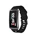 Price comparison product image Torus Pro N68 Black/Grey Strap with Black Face Heart Rate Monitor with Oxygen Saturation and Blood Pressure Monitoring, Pedometer Watch, Fitness Tracker with Smart Wristband Sleep Monitor and Colour Screen, Phone App, USB Charge.