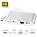 Produktbild Typ C zu HDMI Adapter,ink-topoint 4-in-1 USB 3.1 zu HDMI 4k + RJ45 Gigabit Ethernet + Power Delivery + USB 3.0 Port für neues MacBook / MacBook Pro2015/2016/2017,Dell XPS,Acer,Lenovo,Samsung Galaxy S8