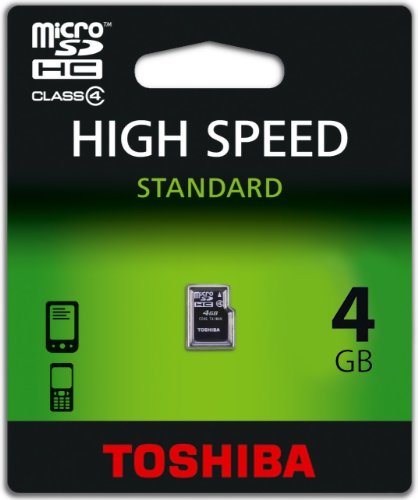Toshiba SD-C04GJ(BL5A Class 4 microSDHC 4GB Speicherkarte