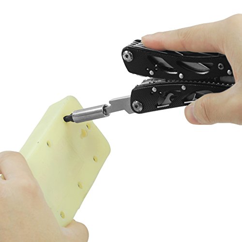 Becko schwarz 24-in-1 multifunktionale,zusammenklappbare und tragbare Kneifzange / Kombizange / gleitschutze elektrischen Werkzeug / Multifunktionswerkzeug Outdoor &Camping Zangen-Set - 8