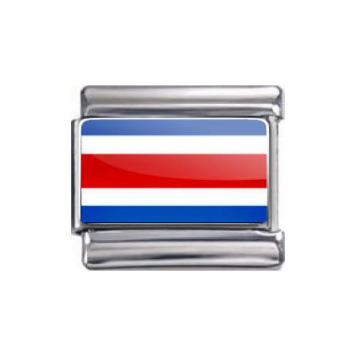 Preisvergleich Produktbild Italian Charms Modul Nationalflagge Costa Rica ...by Kult-Schmuck