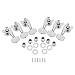 Produktbild ClookYeed 6 stücke Chrome Inline Gitarre String Tuning Pegs Tuner Mechaniken Professionelle Durable Kopf Für Akustische E-Gitarre