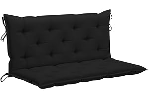 FIRBNUS 150x50x7 cm Cojín para balancín de Tela Gris Antracita Cojines Exterior Jardin Cojin Banco Exterior Cojines Sofa Exterior Cojin Hamaca Recambio Balancin Jardin Cómodo Y Duradero