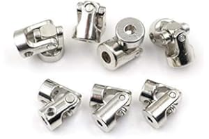 DTMENG Metallgelenk Kupplung Lenkgetriebe Joint Universalgelenk Auto- und Bootsmodellzubehör Metallgelenkkupplung Kreuzgelenk Lenkgelenk 24 Stile zur Auswahl Universalgelenk Wellenkopf (3 * 3MM)