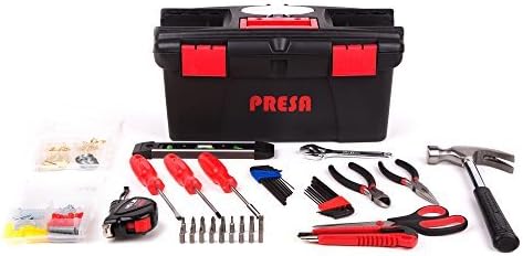 Presa Homeowner's Tool Kit Set with 150 Pieces - Including Assorted Hanging Hardware by Presa