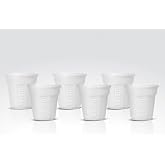 Bialetti Y0Tz502 6 Espresso Cups, Porcelain, White, 23.7 x 14 x 7 cm, 6 Pieces