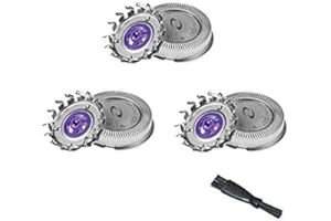 4G-KITTY oral-q 3 x tête de rasage Remplacement Têtes pour rasoir (Foil + cutter) pour HQ55 HQ56 HQ3 HQ4 hQ6695 HQ6990 HQ804 avec machine de rasoir brosse de nettoyage