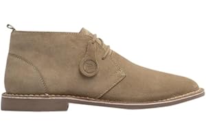 Popps VESPA Unisex Mens Womens 100% Real Suede Leather Lace up Ankle Desert Smart Casual Boots