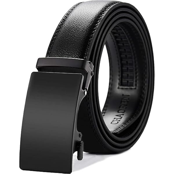 CHAOREN Cintura Uomo In Pelle Nera 35mm – Casual Per Jeans E Lavoro, Fibbia In Lega Di Zinco, 7 Fori Ovali, Regalo Perfetto
