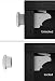 CALISH Baby Safety Cupboard Locks Set No Drilling Magnetic Adhesive Lock for Drawers, Cabinets White (4 Locks+1 Keys)