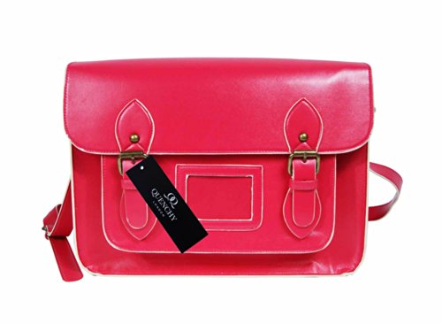 Ladies Womens Girls Satchel Cross Body Bag Classic Retro Bags Q025 (Pink)