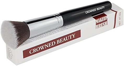 Flat Top Kabuki Foundation Makeup Brush Copper Brush Ferrule Professional Liquid Blending Mineral Powder Makeup
