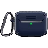 Coverzone Airpods Pro/Pro 2 ve 3.Nesil Uyumlu Kulaklık Kılıfı - Dayanıklı Fundamental Toz ve Kirden Koruyan Kılıf (Lacivert, 