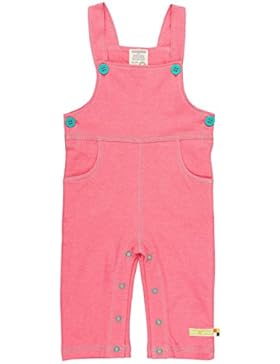 loud + proud Baby-Mädchen Hosen Latzhose, Jeansoptik