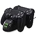 Price comparison product image Teepao Motion Controller Fast Charger For PS4 Playstation 4, Dual Wireless Game Move Aim Controller Gamepad Quick Charging Station Dock With Charger Cable And LED Indicator For Sony PA4 Pro, Black