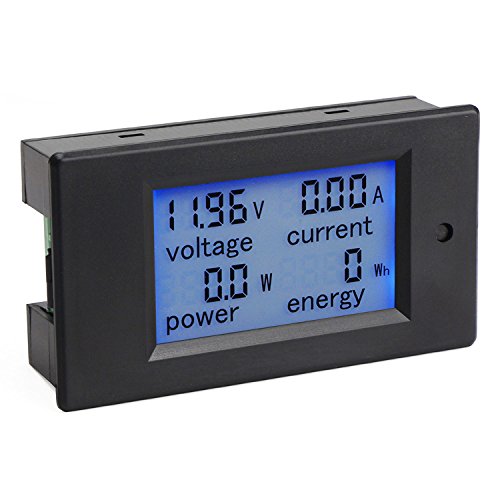 DROK® Digital-Multimeter DC 6.5-100V 20A Spannung Stromstärke Leistung-Energie-Messinstrument DC Volt Amp Testing Messgerät Monitor LCD Digital Display mit blauer Hintergrundbeleuchtung Mess Volt Strom mit eingebautem Shunt - 2