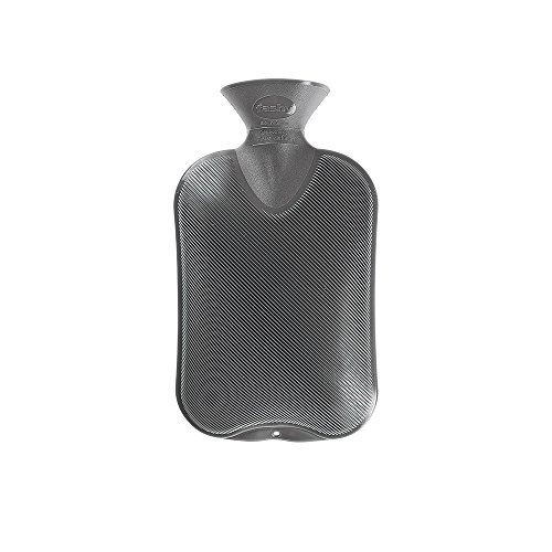 Fashy Hot Water Bottle with Ridges 2 L Charcoal Grey