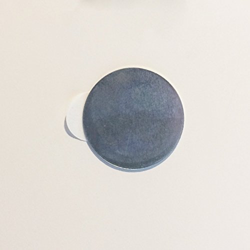10 x Selbstklebende Metallplättchen (verzinkter Stahl, Ø 21 mm, Höhe 0,3 mm)