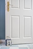 elbmöbel Türstopper Anker mit Kordel Leinen-Struktur Maritim 18 x 15 cm Doorstop Navy blue - 4