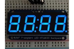 Adafruit 0.56 4-Digit 7-Segment Display w/I2C Backpack - Blue