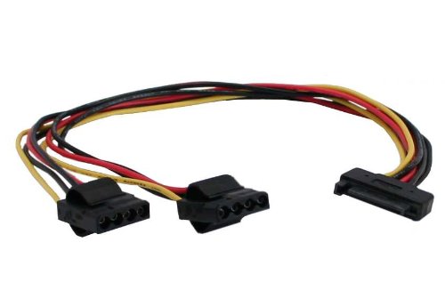InLine® SATA Strom-Y-Kabel, SATA Buchse an 2x 13,34cm (5,25") Stecker, 0,3m, 29684