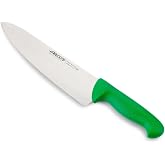 Arcos Chef Knife Width Stainless Steel Nitrum 250 mm | Polypropylene injected handle. 2900 Series Colour: green.