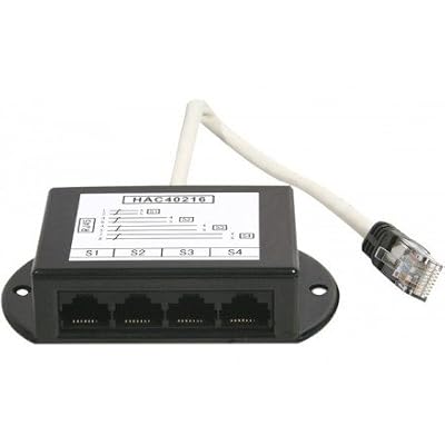 Dexlan Repartiteur téléphonique RJ45/RJ11 4 voies