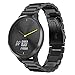 Produktbild Für Garmin Vivomove HR Metallarmband, COLORFUL Luxus Edelstahl Ersatzarmband Uhrenarmband Replacement Wechselarmband watch band für Garmin Vivomove HR Smartwatch ,Stilvolles und Business Design,Herren Damen -Schwarz