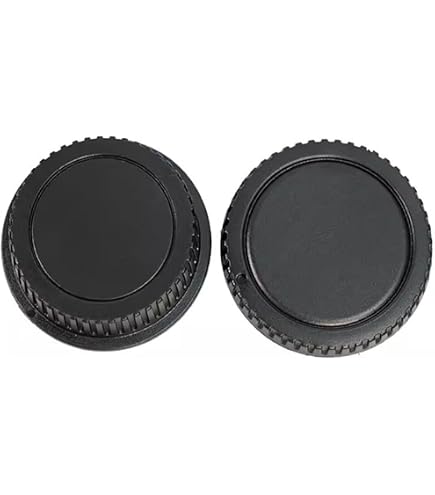 Vhbw Set Di Tappi Per Obiettivo E Corpo Macchina Canon – Tappo Posteriore E Anteriore, Baionetta EF/EF-S, Nero