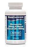 Glucosamine 500mg & Chondroitin 400mg | Support for an Active Lifestyle | 120 Capsules | Manufactured in The UK