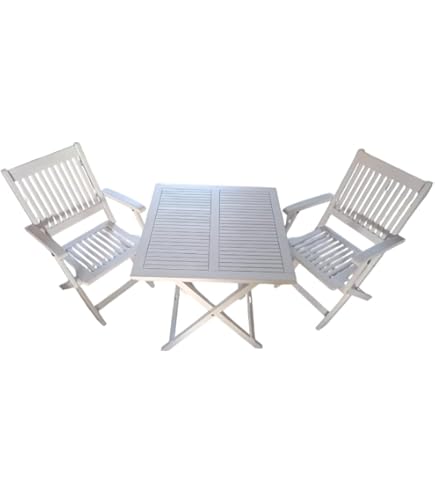 Sedex Tampa Balkonset 3-tlg - Eukalyptusholz Klappmöbel Natur